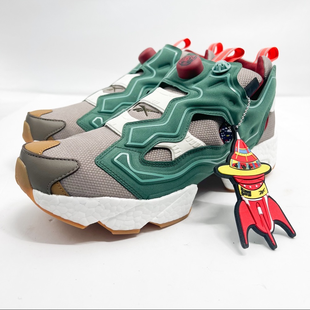 REEBOK x ADIDAS x BBC Instapump Fury Boost Pine - Picture 2 of 16